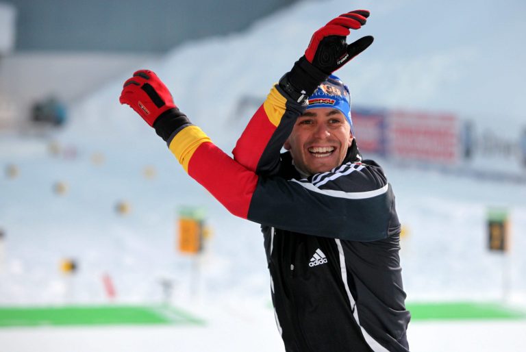 Oberhof , 040111 , Biathlon IBU World Cup Saison 2010/11 
Offizielles Training Männer Staffel 
im Bild: Michael Greis (GER) 
Foto:Karina Hessland