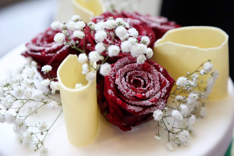 07.03.17 , Erfurt, Detail einer Hochzeitstorte Foto: Karina Hessland-Wissel