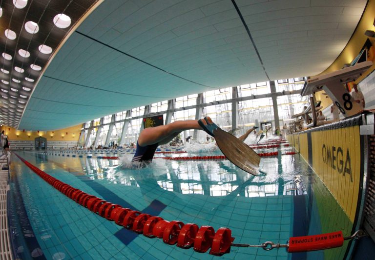20.01.18 , Erfurt, Roland-Matthes Schwimmhalle, Landesmeisterschaft im Fin Swimming / Flossenschwimmen Foto: Karina Hessland-Wissel