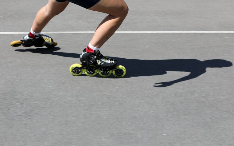 29.05.2020 , Erfurt, Rollschuhbahn, Feature, Rollerskates auf Asphalt Foto: Karina Hessland-Wissel