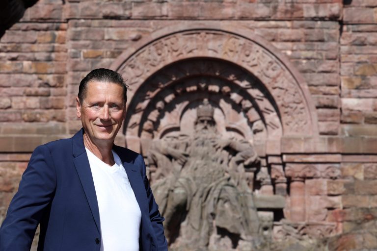 17.06.2022, Steinthalleben, Kyffhaeuserdenkmal, 900 Jahre Kaiser Friedrich I. Barabrossa im Bild: Heiko Kolbe Foto: Karina Hessland-Wissel