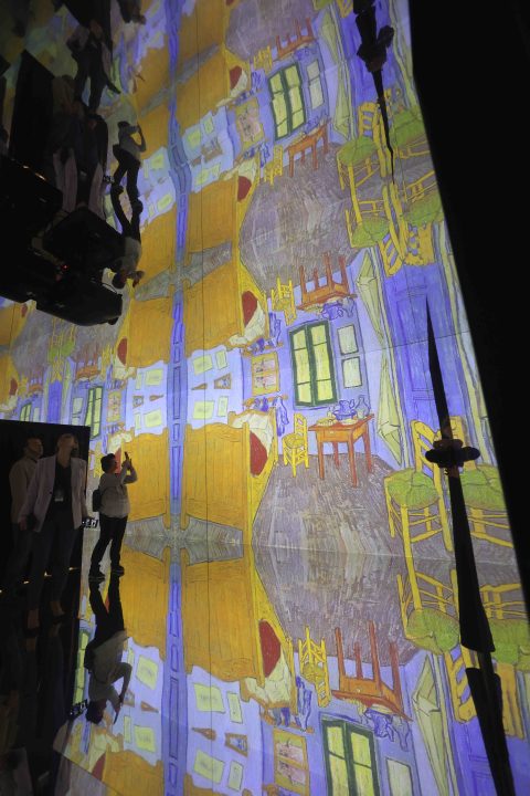 16.02.2024, Erfurt, Zentralheize, Inside van Gogh - Das immersive Ausstellungserlebnis - Multimediaspektakel um einen der groessten Kuenstler, den niederlaendischen Maler Vincent van Gogh 
Foto: Karina Hessland-Wissel